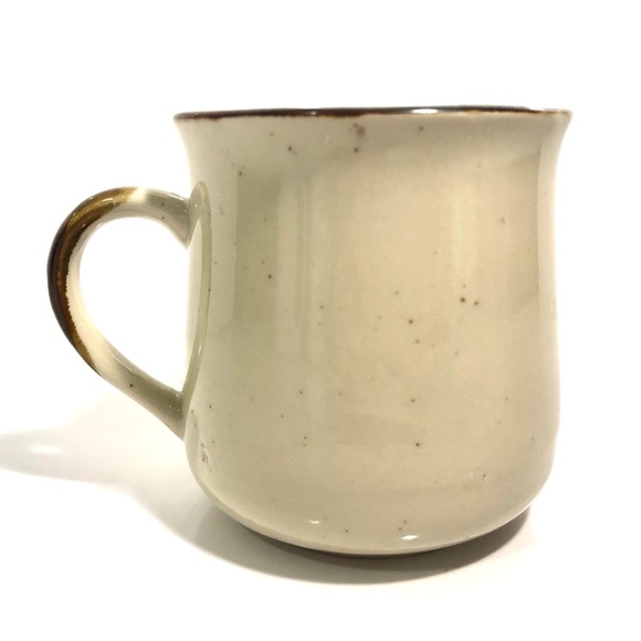 Vintage Korean stoneware mug with floral design. 1980s. - Picture 3 of 5